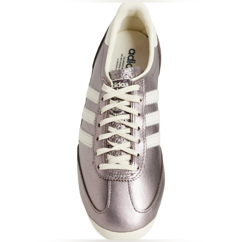 Adidas SL 72 OG Sneakers - Silver Leather Women Size 6 - Picture 4 of 9